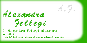 alexandra fellegi business card